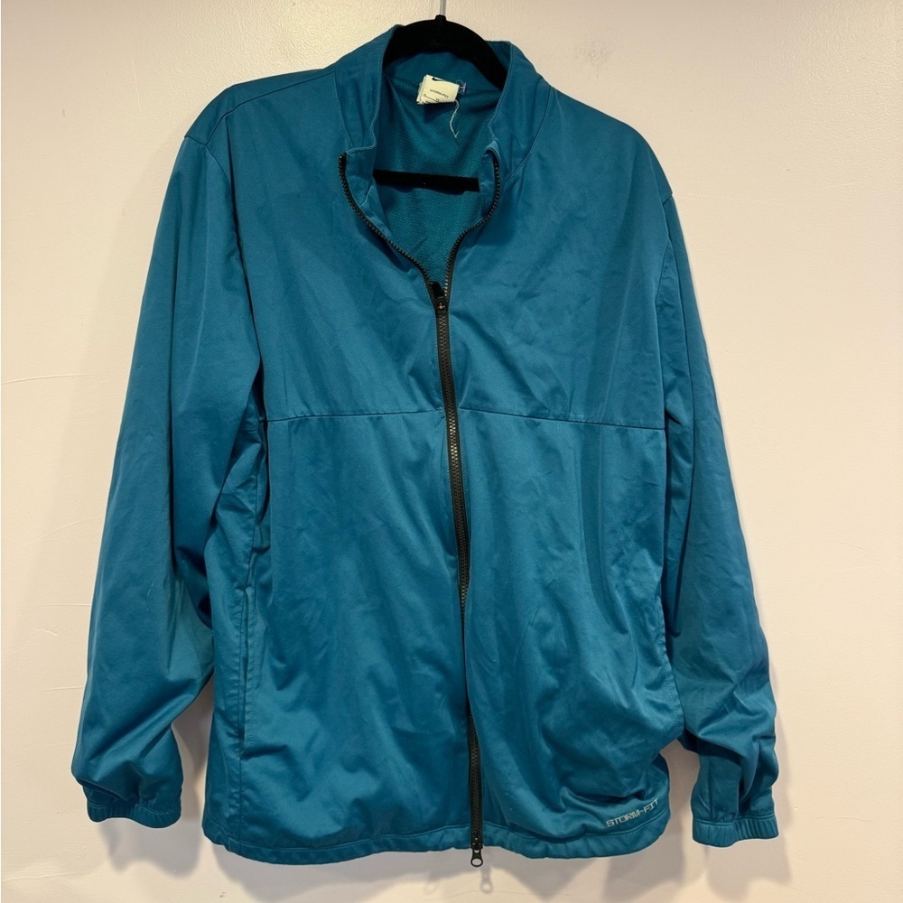 Blue Nike therma fit zip up jacket